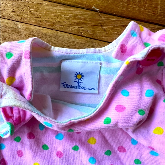 3M girls Florence Eiseman Multi-dot dress with attached bodysuit - Picture 2 of 3